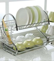 2 Tiers Kitchen Dish Cup Drying Rack